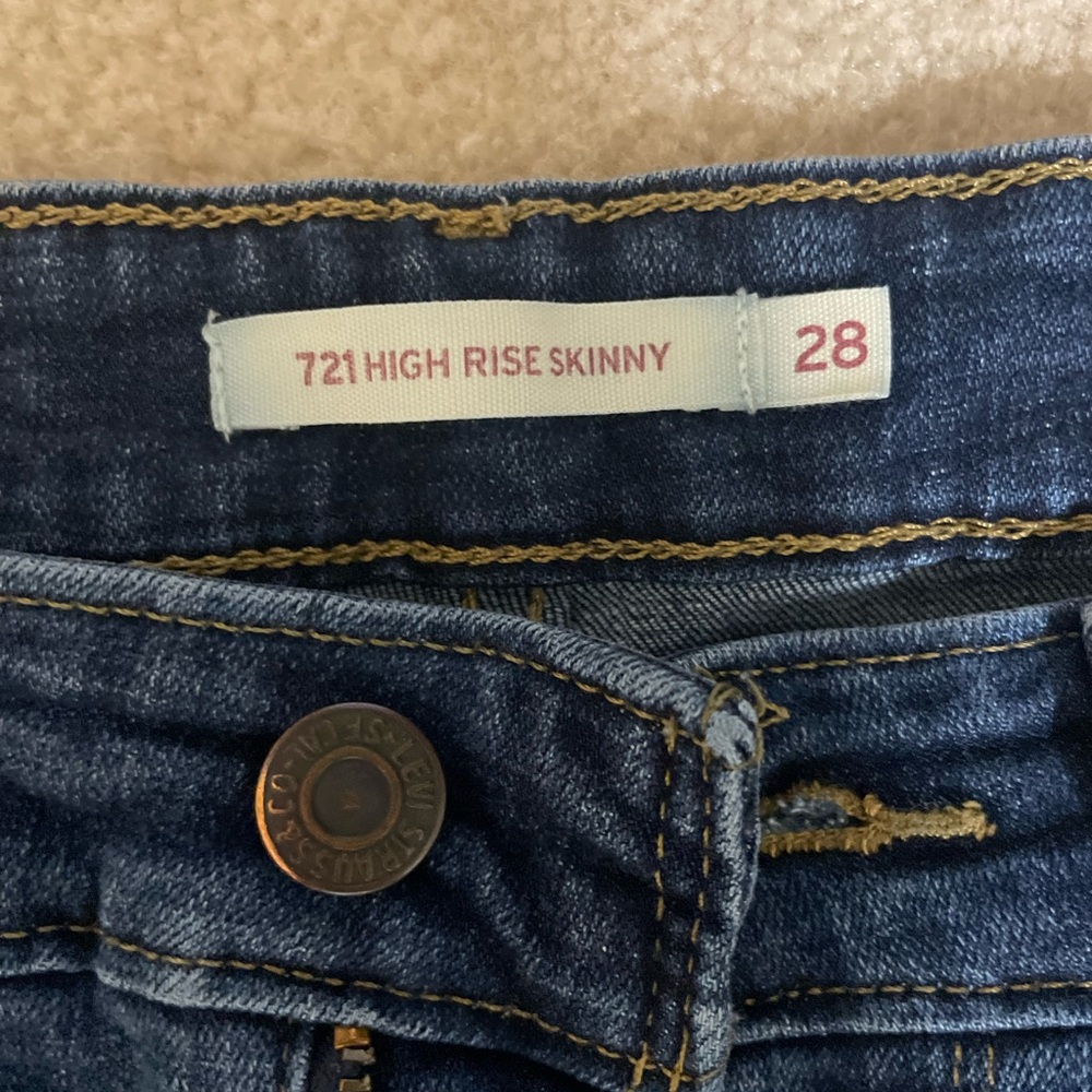Levi's High Rise Blue Jeans Classic Denim